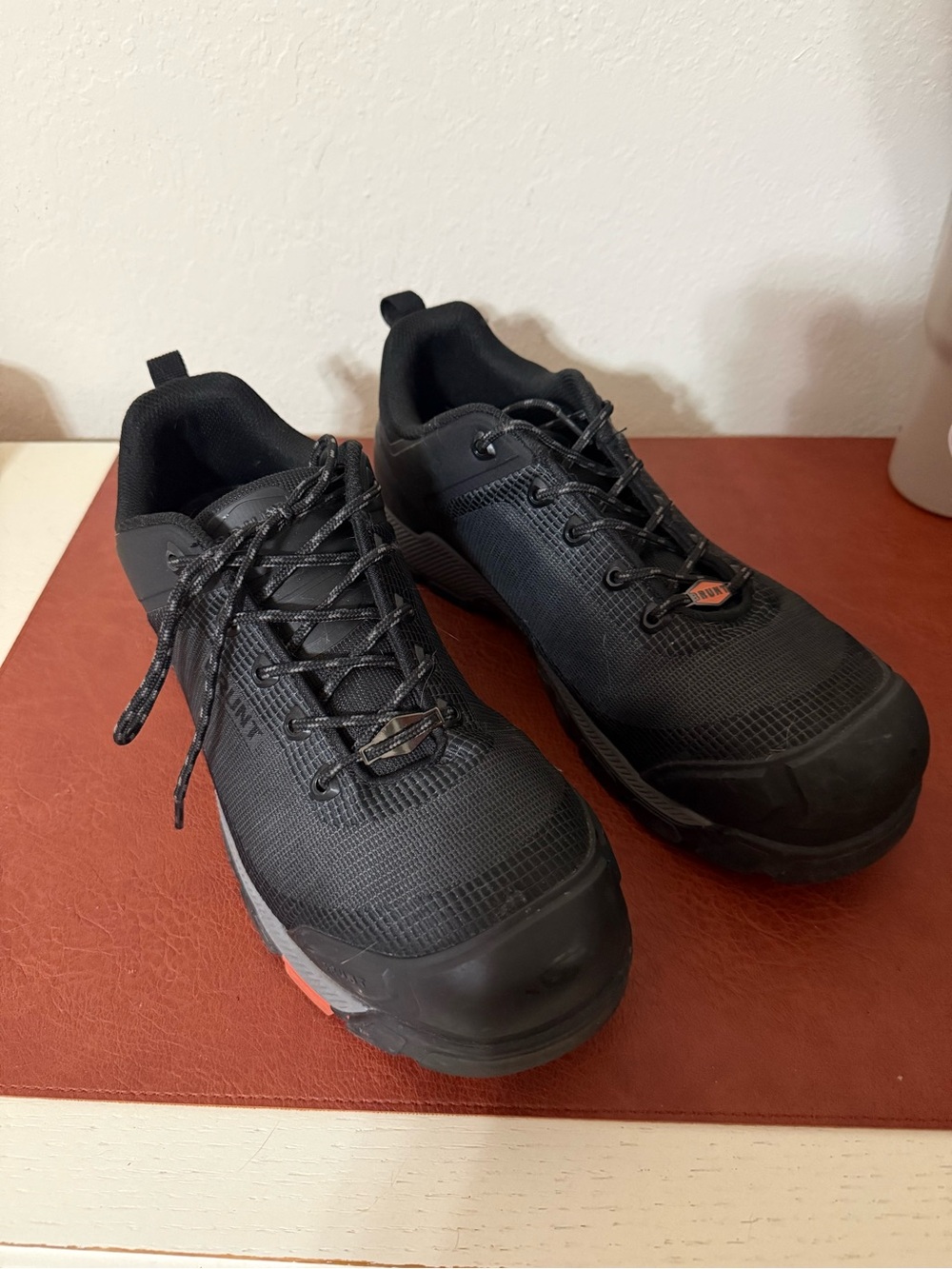 Men's Black Safety Work Shoes - Brunt
